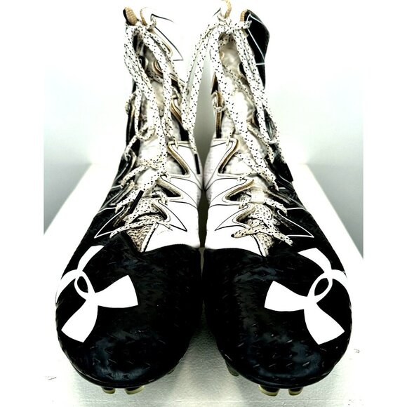 Under Armour Mens Football Cleats Highlight Clutchfit 1269693-001 Black Size 13 - Picture 2 of 12